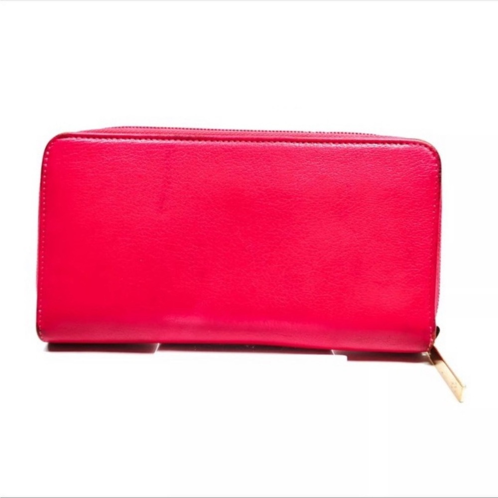 CHANEL Hot pink caviar Zippy leather wallet w/card Authentic - Picture 2 of 6